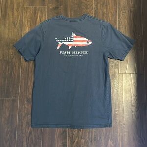 Fish Hippie Navy Short Sleeve Tshirt